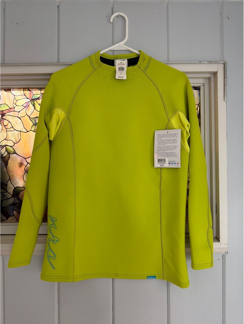 Women’s NRS Hydroskin 0.5 Limeade Long Sleeve Shirt XL water sports